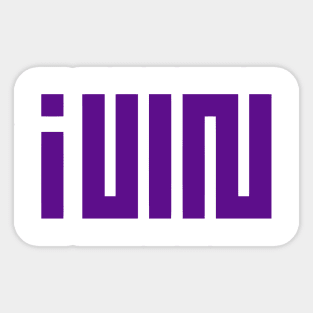 (G)I-DLE Purple Logo Sticker